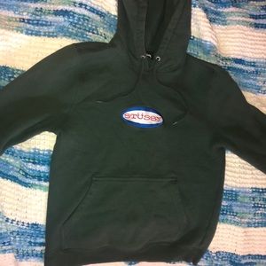 Green Stussy Hoodie Small